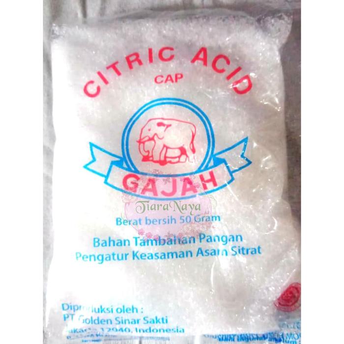 Gambar Citric Acid Cap Gajah / sitrun / citrun / asam sitrat dari Tiaranaya OlShop undefined Tokopedia