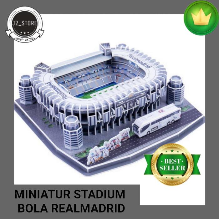 Gambar Miniatur Stadium Bola Real Madrid Puzzle Miniatur 3D Import dari J2_Store undefined Tokopedia