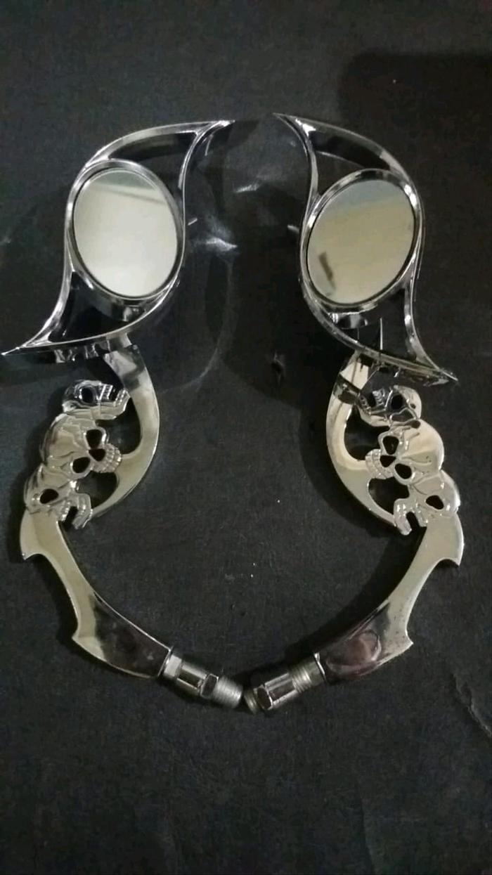 Gambar MIRROR CUSTOM SPION TANGKAI TENGKORAK dari popistored undefined Tokopedia