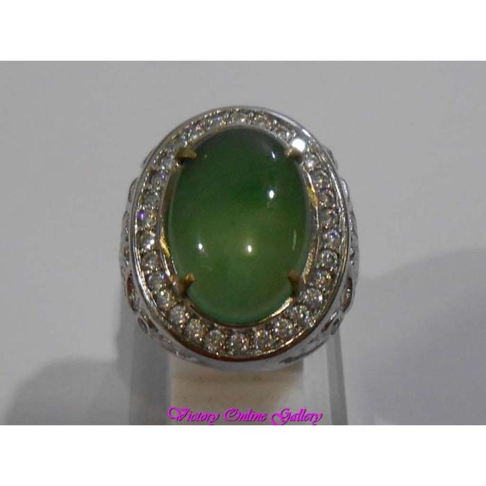Gambar Cincin Giok Aceh Natural Jumbo Big Size dari Victory Trade undefined Tokopedia