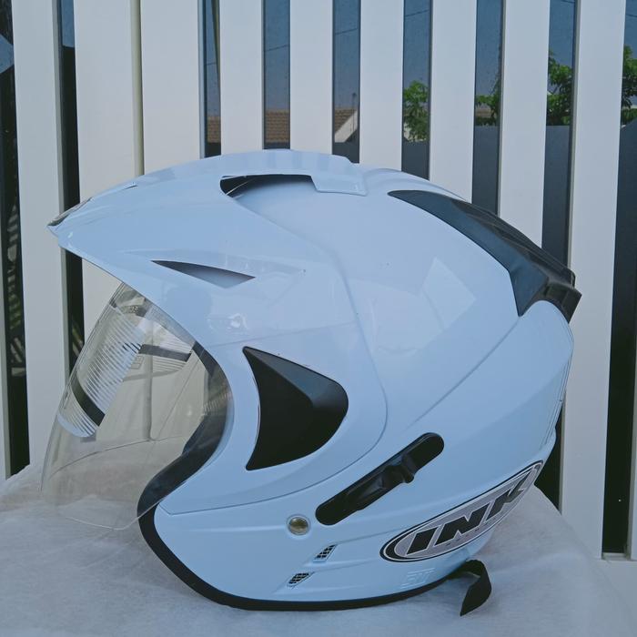 Gambar Helm Double visor - Putih dari GROSIR HELM SURABAYA undefined Tokopedia