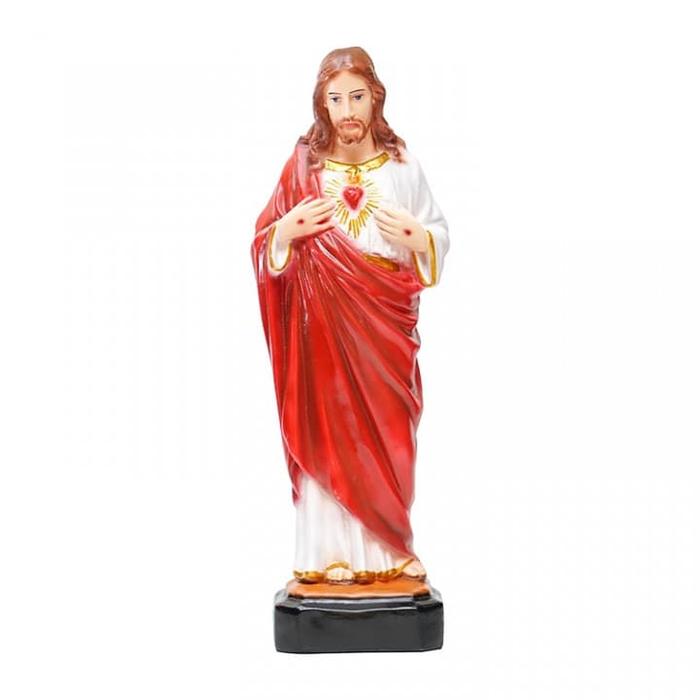 Gambar Patung Tuhan Yesus Hati Kudus Merah 40cm dari Kyrie Toko Rohani undefined Tokopedia