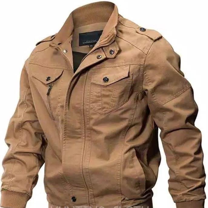 Gambar JAKET BOMBER PARKA MILITARY PRIA HC - Cokelat, M dari MiftahuRRizqi Shop undefined Tokopedia