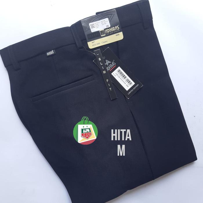 Gambar Celana Formal Anreal Slim fit - Hitam, 31 dari Alfin Jeans undefined Tokopedia