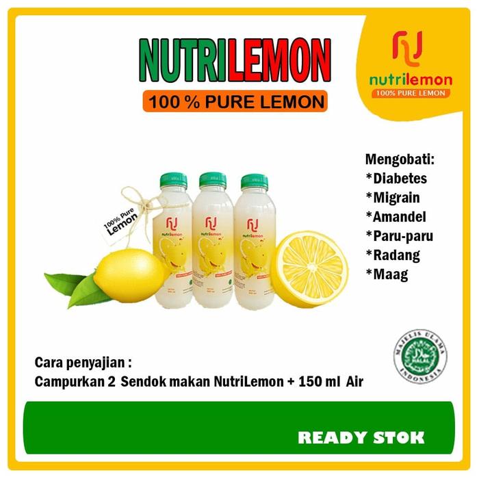 Gambar Perasan Sari Lemon Nutrilemon Pure Asli Original dari OSB Vitamin Anak undefined Tokopedia