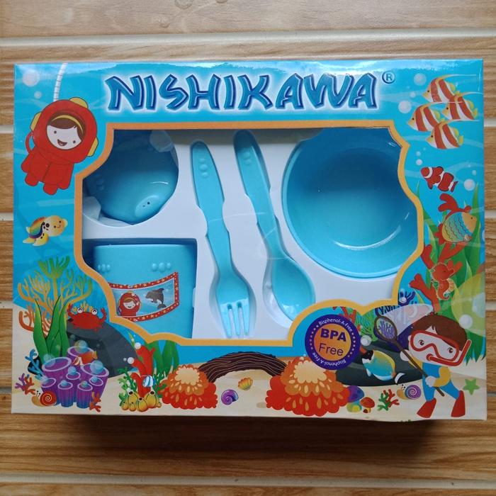 Gambar Feeding Set - Biru dari MARULI DISTRIBUTOR undefined Tokopedia