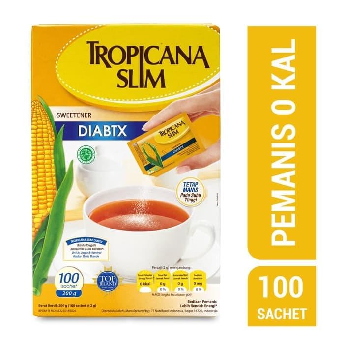 Promo Harga Tropicana Slim Sweetener Diabtx 100 pcs - Tokopedia