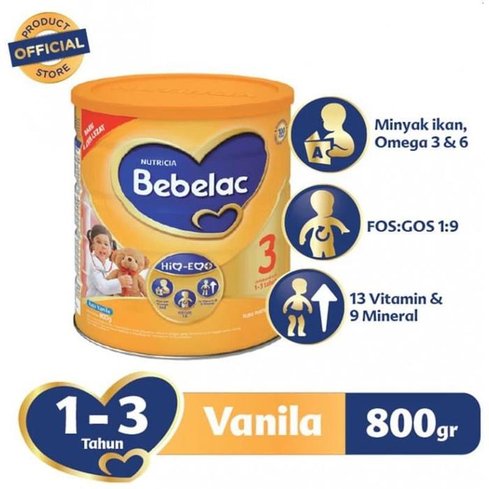 Gambar bebelac 3 (1-3) tahun rasa vanila 800gram dari Jforteenshop undefined Tokopedia