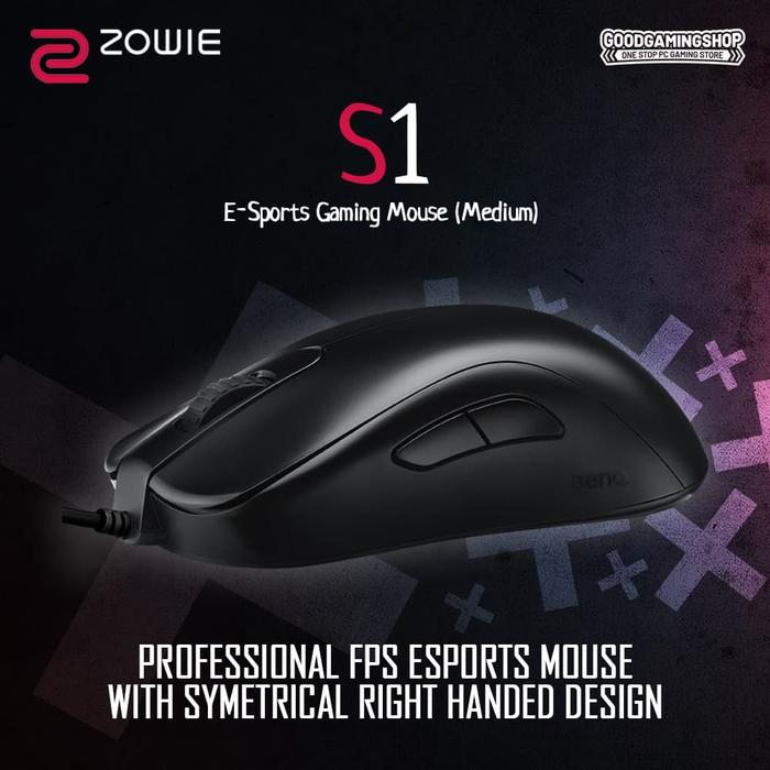 Jual Zowie S1 Gaming Mouse Hitam Kota Administrasi Jakarta
