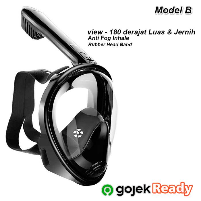 Gambar Snorkerling/Masker Kacamata Selam/Snorkel FUll Face/Diving Mask 1 - Model B dari Hero online Mart undefined Tokopedia