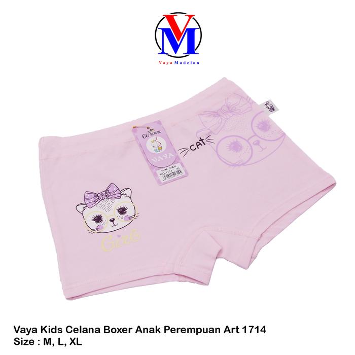 Gambar Vaya Kids Celana Boxer Anak Perempuan Katun Art 1714 - M, Ungu Muda dari Vaya Madelon undefined Tokopedia