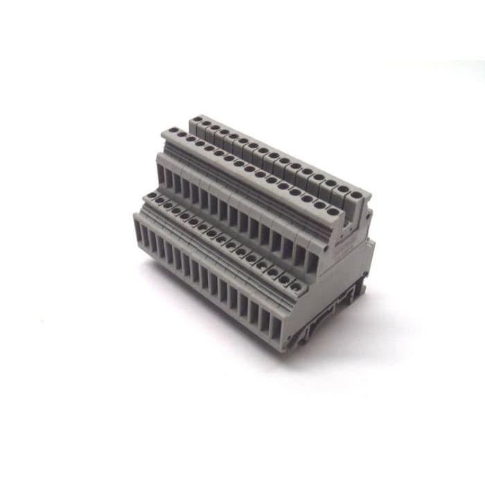 Gambar Double Level Terminal Blok DinRail UK UKK3N 2.5mm Screw Terminal Block - UKK-3N dari Buana Arga Elektrika undefined Tokopedia