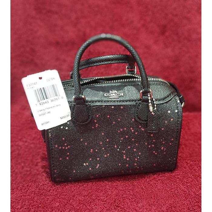 Coach Micro Bennett Star Glitter Satchel