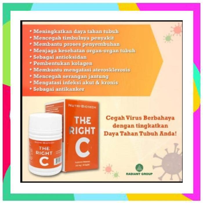 Jual Ready Vitamin C The Right C 300mg Cegah Virus Kota Pekanbaru Family 999 Tokopedia