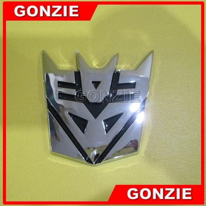 Gambar Emblem Logo Transformer Decepticon Bahan Plastik abs chrome dari GONZIE undefined Tokopedia