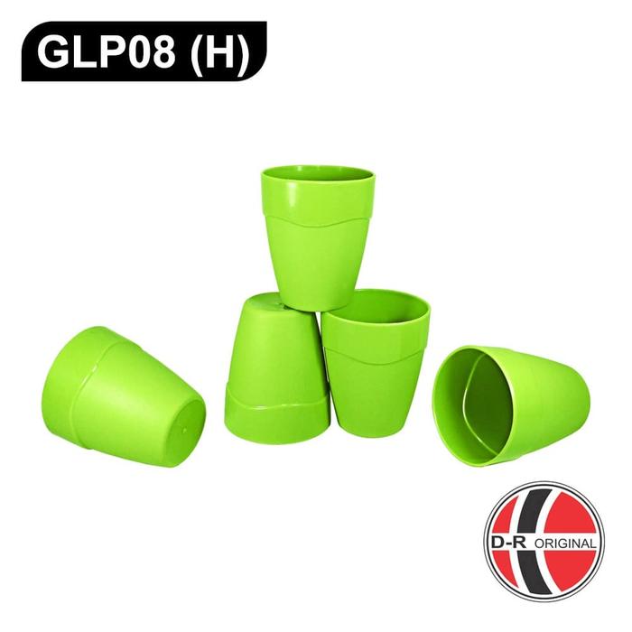 Gambar Gelas / Cangkir Plastik Hijau IDEAL GLP08 dari IdealOfficial undefined Tokopedia