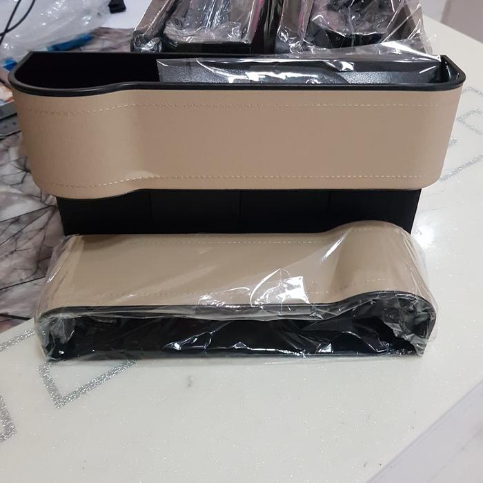 Gambar Seat Car Gap Organizer Side Pocket Leather - Cream dari u.store undefined Tokopedia