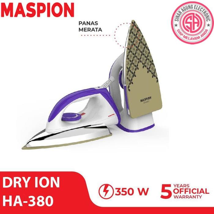 Jual Setrika Maspion Ceramic Dry Iron Ha380 Ha 380 Ha 380 350 Watt Jakarta Barat Pattyolsop13 Tokopedia