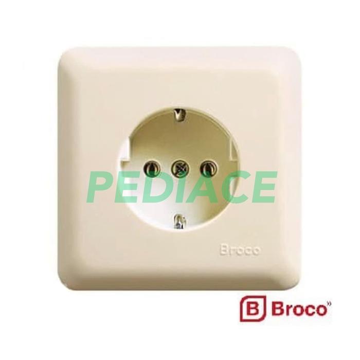 Jual Stop Kontak Inbow (Tanam) - Broco New Gee Single Socket Outlet ...