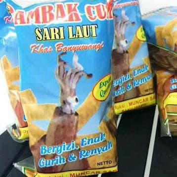 Gambar Kerupuk Rambak Cumi Sari Laut Khas Banyuwangi EKSLUSIF dari Kerupuk Wan Abud undefined Tokopedia