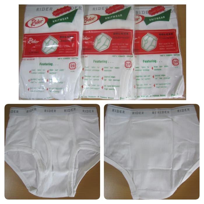 Gambar TERMURAH Rider R 125 Bb Cd Celana Dalam Remaja Laki-laki - 26 Putih dari paijosolo undefined Tokopedia