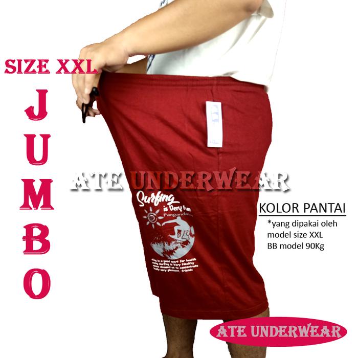 Gambar JUMBO size XXL kolor pantai/celana pendek pria Big size celana tidur - XL dari A&T UNDERWEAR undefined Tokopedia