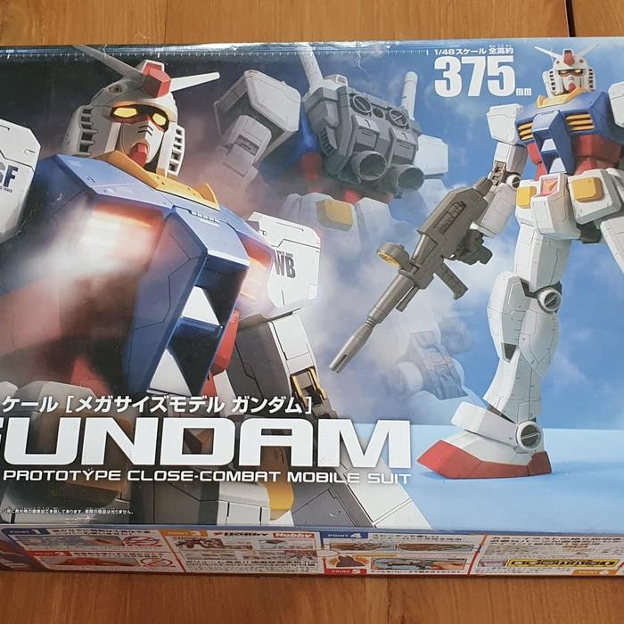 Gambar BANDAI MODEL KIT MEGA SIZE RX 78 1/48 dari robot collection undefined Tokopedia