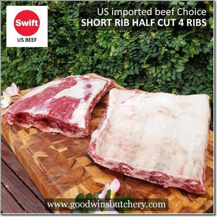 Short Rib Four Inch Jual 2.5Kg Shortrib 4 Ribs Whole Cut Us Beef Choice Swift Usa Imported ...