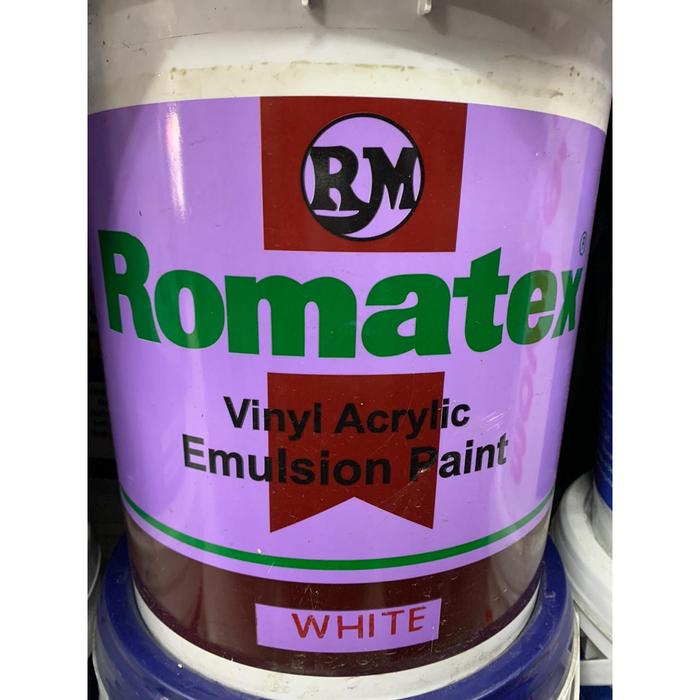 Gambar Romatex Cat Interior Putih dan Hitam 22.5kg - Putih dari TOKO CAT COLOUR SOLUTION undefined Tokopedia