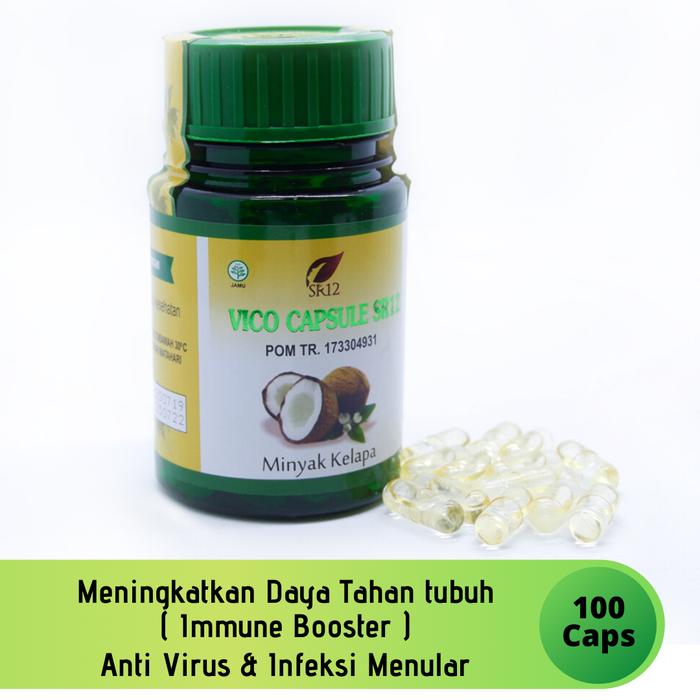 Gambar VCO SR12 / Virgin Coconut Oil SR12 / Vico SR12 HALAL BPOM BEST SELLER! - 100 Kapsul dari Charmbeauty.id undefined Tokopedia