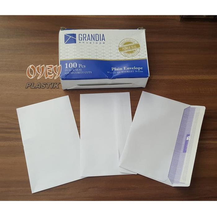 Gambar Amplop ukuran 95x152 mm (A6) isi 100 pcs dari Oyey Plastik undefined Tokopedia
