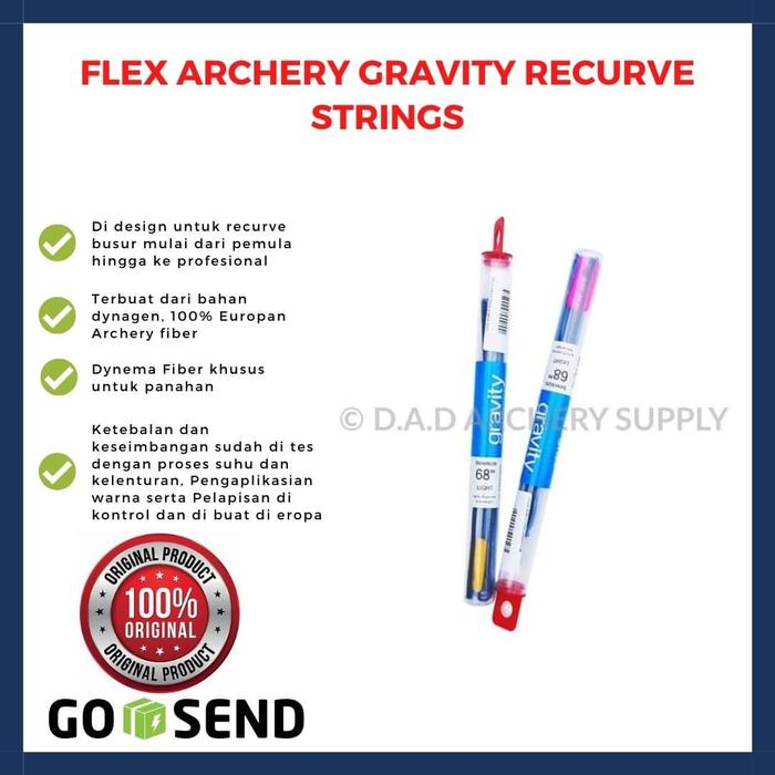 Gambar FLEX ARCHERY GRAVITY RECURVE STRINGS dari DAD ARCHERY undefined Tokopedia