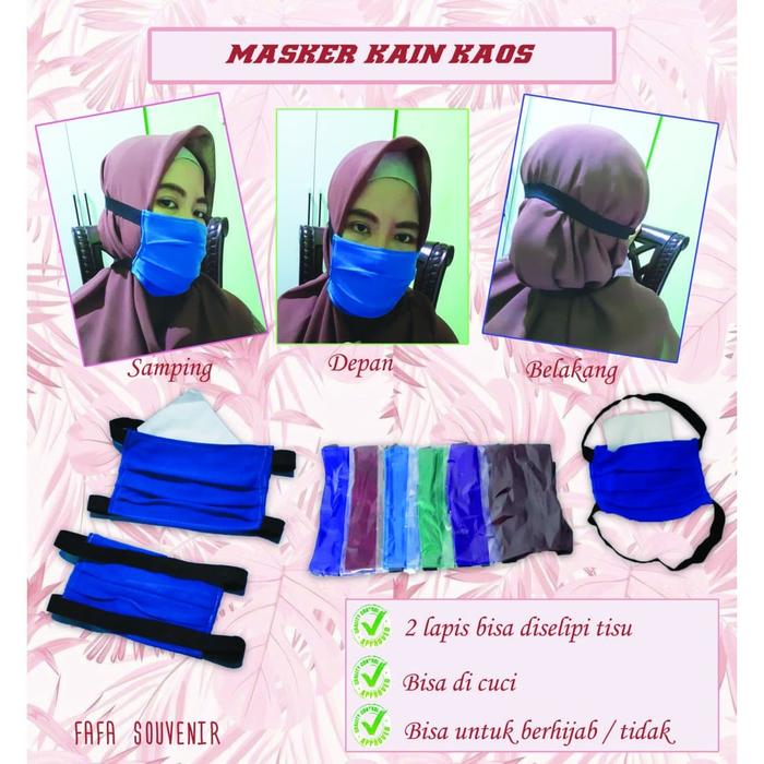 Gambar Jual Masker Kain Kaos dari Tas Souvenir Premium undefined Tokopedia