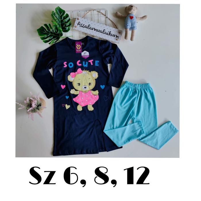 Gambar Tunik Legging Anak By Hazwa (6-13thn) dari EAZYKIDSWEAR undefined Tokopedia
