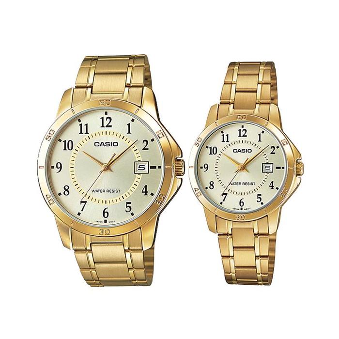 Jual CASIO COUPLE JAM TANGAN PASANGAN ORIGINAL MTP V004G 9B LTP