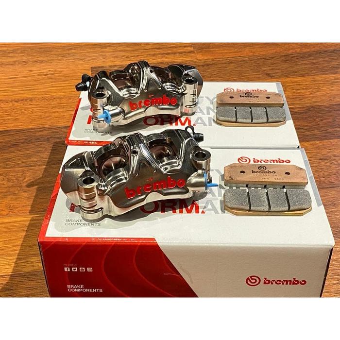 Gambar Brembo Caliper GP4-PR Radial CNC Billet Monoblock Titanium Pots ORI dari ISLE MOTOLAND undefined Tokopedia