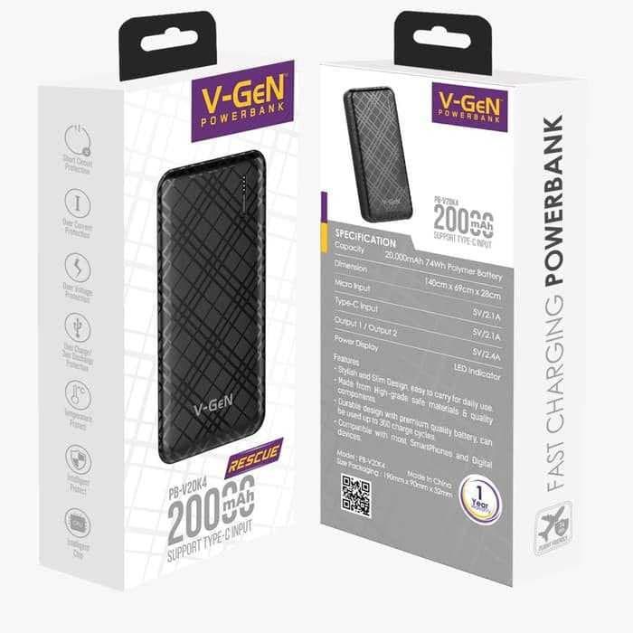 Gambar PowerBank V-GeN V20k1 20000mAh Original dari PB CARD JAKARTA undefined Tokopedia