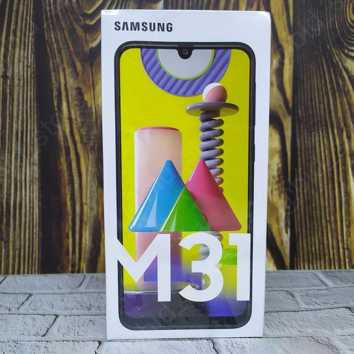 SAMSUNG GALAXY M31 GB RAM 128 GB ROM 64 MP CAMERA GARANSI RESMI SEIN  Hitam