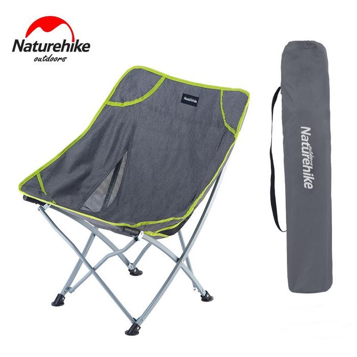 Gambar Kursi Lipat Naturehike NH19JJ007 Kursi Portable Camping Outdoor Ringan - Abu-abu dari Nayaka Outdoor undefined Tokopedia