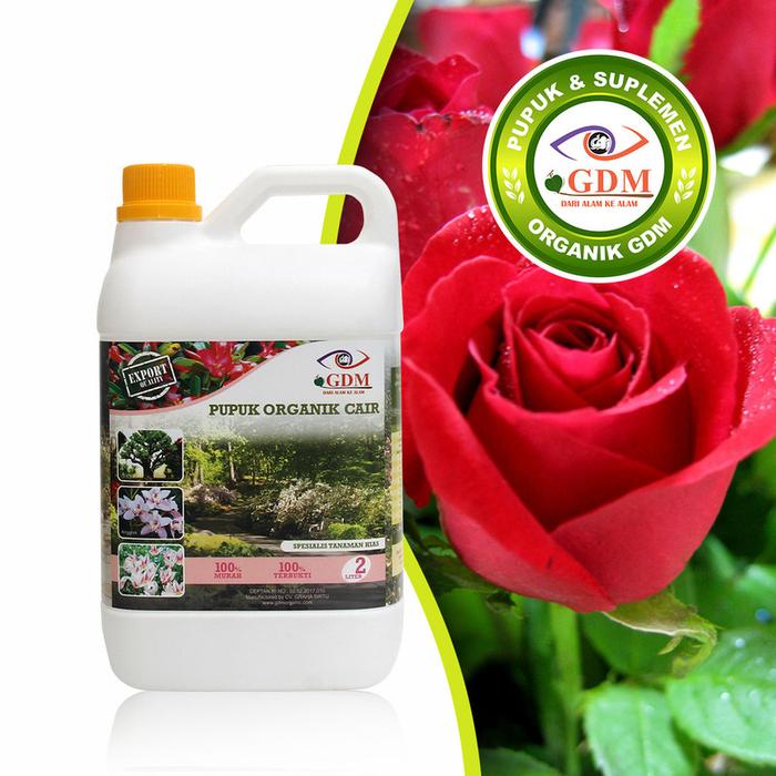 Gambar Pupuk Bunga Mawar Organik GDM 2L dari GDM Organic_NEW undefined Tokopedia