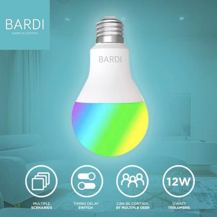 Gambar BARDI Smart LIGHT BULB RGB+WW 12W Wifi Wireless IoT - Home Automation dari Bardi Banjarmasin undefined Tokopedia