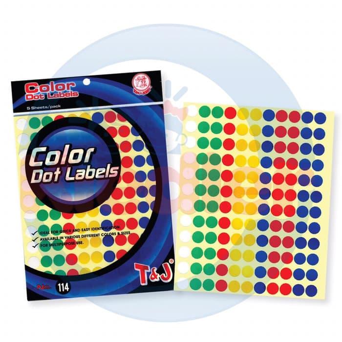 TJ Sticker Color Dot Label - Kiedler