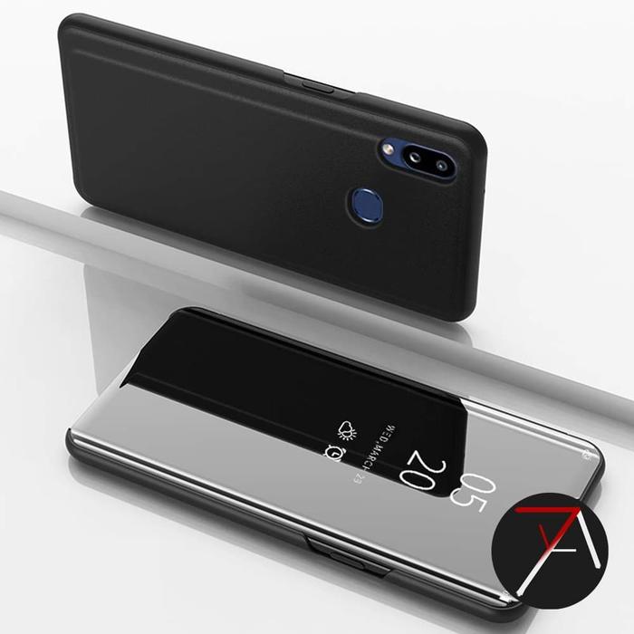 Vivo Y11 Flip Clear View Standing Cover Smart Mirror Case Casing Ungu,  Vivo Y11