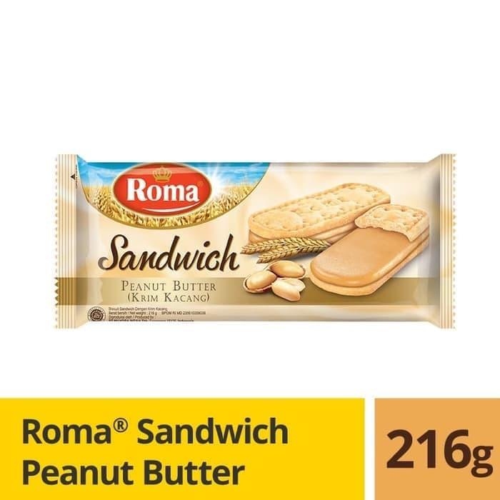 Gambar Roma Sandwich Peanut 216 gr dari Remaja Malang undefined Tokopedia