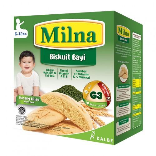 Gambar Milna Biskuit Bayi 6-12 bulan 130g - kacang hijau dari Lim Ka COFFEE undefined Tokopedia