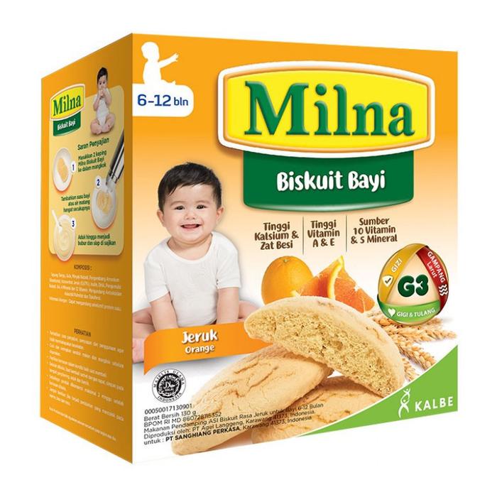 Gambar Milna Biskuit Bayi 6-12 bulan 130g - jeruk dari Lim Ka COFFEE undefined Tokopedia