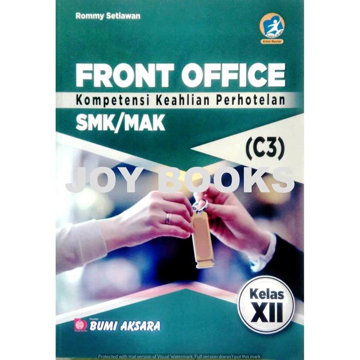 Jual Buku Front Office Keahlian Perhotelan Bumi Aksara Smk Kelas Xi Xii Kota Surabaya Joy Books Tokopedia