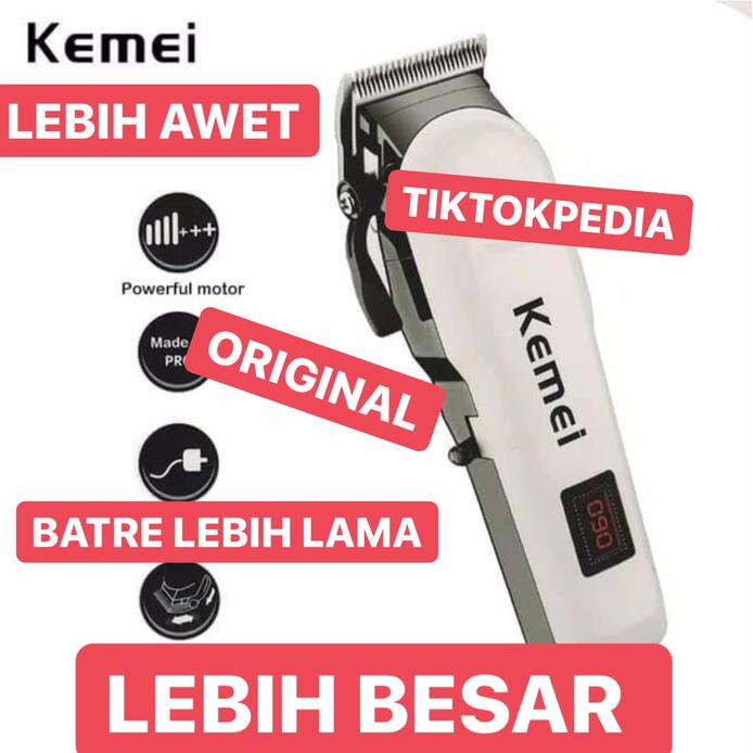 Gambar Hair Clipper Kemei KM-809A Alat Mesin Cukur Rambut 809a dari Titokpediaaa undefined Tokopedia