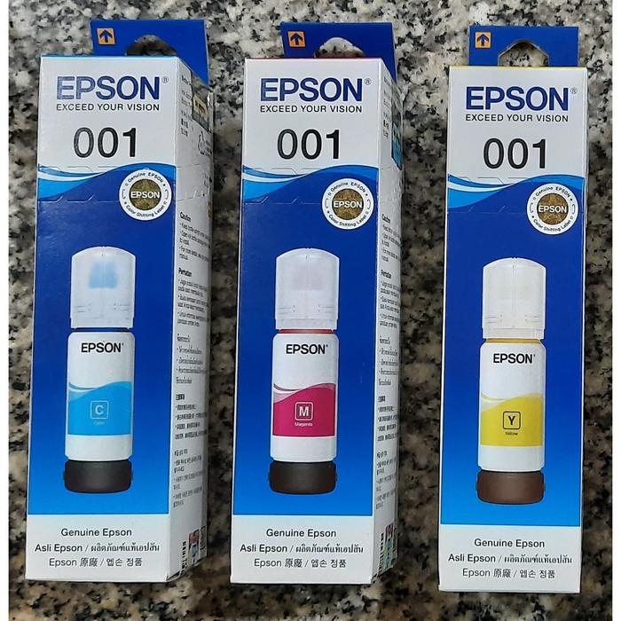 Gambar Tinta Epson 001 Color Tinta Epson L4150 L4160 L6160 L6170 dari API-Mart undefined Tokopedia