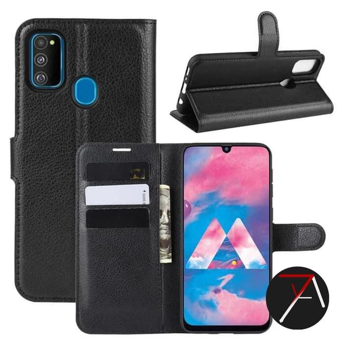 Gambar Samsung Galaxy M21 Flip Wallet Kulit Leather Cover Case Casing Card - Merah, Samsung M21 dari 17 Agustus Case undefined Tokopedia